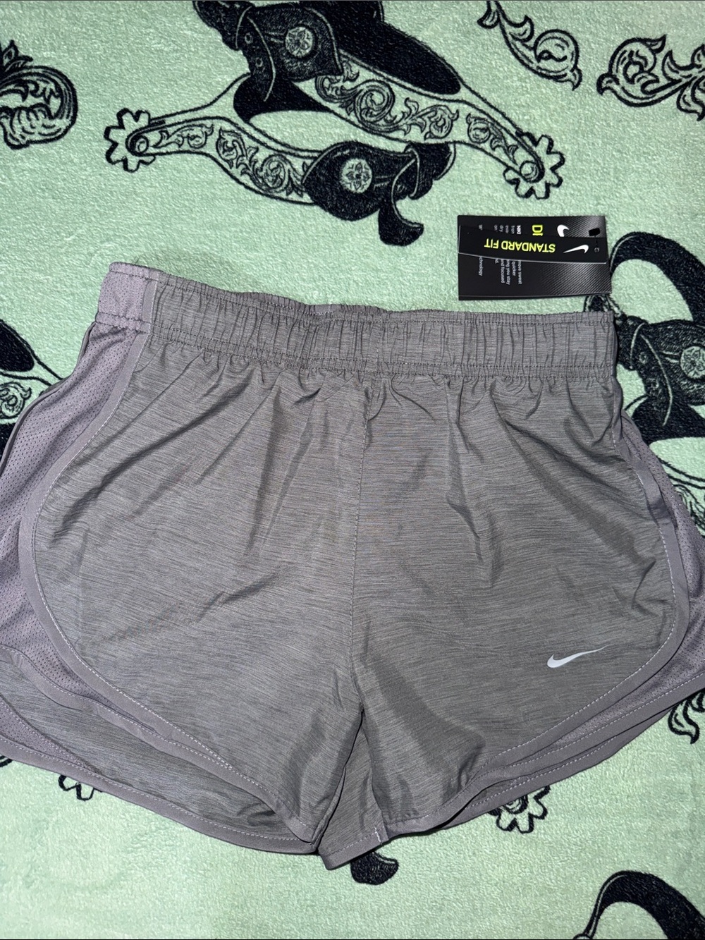 NWT Nike Women's Light Gray Athletic Running Shorts XS